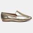 Mocassim Feminino Daniela em Couro Ouro