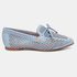 Mocassim Feminino Laura em Couro Blue
