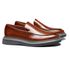 SAPATO LOAFER MASCULINO SOCIAL EM COURO MARROM