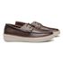 SAPATO DOCKSIDE MASCULINO CASUAL EM COURO MARROM