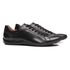SAPATÊNIS MASCULINO CASUAL EM COURO PRETO COM CONFORTO