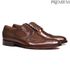 Sapato Derby Brogue Social Masculino Em Couro Marrom Com Conforto