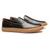 SLIP-ON MASCULINO CASUAL EM COURO PRETO