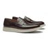  SAPATO LOAFER MASCULINO CASUAL EM COURO MARROM