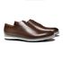 SAPATO OXFORD MASCULINO CASUAL EM COURO MARROM 