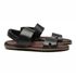 SANDÁLIA MASCULINA CASUAL EM COURO PRETO