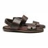 SANDÁLIA MASCULINA CASUAL EM COURO MARROM