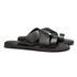 SANDÁLIA MASCULINA CASUAL EM COURO PRETO