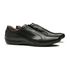 SAPATÊNIS MASCULINO CASUAL EM COURO PRETO COM CONFORTO