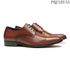 SAPATO DERBY MASCULINO SOCIAL EM COURO MARROM