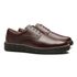 SAPATO DERBY MASCULINO CASUAL EM COURO MARROM