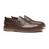 SAPATO LOAFER MASCULINO CASUAL EM COURO MARROM