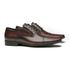 SAPATO DERBY MASCULINO SOCIAL EM COURO MARROM