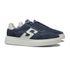 TÊNIS MASCULINO CASUAL EM COURO AZUL COM CONFORTO