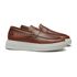 SAPATO LOAFER MASCULINO CASUAL EM COURO MARROM COM CONFORTO