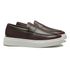 SAPATO LOAFER MASCULINO CASUAL EM COURO MARROM COM CONFORTO