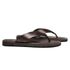 CHINELO MASCULINO CASUAL EM COURO MARROM