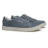 TÊNIS MASCULINO CASUAL EM COURO AZUL COM CONFORTO