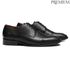 SAPATO DERBY MASCULINO SOCIAL EM COURO PRETO COM CONFORTO