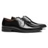 SAPATO DERBY MASCULINO SOCIAL EM COURO PRETO COM CONFORTO