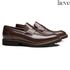 SAPATO LOAFER MASCULINO CASUAL EM COURO MARROM 