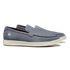 SAPATO ETTORE MOCASSIM MASCULINO CASUAL EM COURO AZUL COM CONFORTO