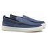  SAPATO MOCASSIM MASCULINO CASUAL EM COURO AZUL COM CONFORTO