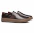 SLIP-ON MASCULINO CASUAL EM COURO MARROM 
