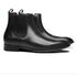 BOTA CHELSEA MASCULINA CASUAL COURO PRETO COM CONFORTO