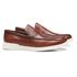SAPATO MOCASSIM MASCULINO CASUAL EM COURO MARROM