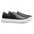 SLIP-ON MASCULINO CASUAL EM COURO PRETO