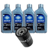 Kit Troca de Óleo 20w50 VR Lub VW Gol Voyage Parati Saveiro Santana Motor AP 1.6 1.8 2.0 8v