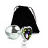 Plug de Metal M Com Pedra Formato de Coração 7cm (5849) - Pedra Fruta Cor