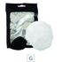 Plug de Silicone G Preto Com Pom Pom SI (8642) - Branco