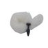 Plug de Plástico P Less Preto Com Cauda (HA168P) - Branco