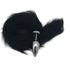Plug de Plástico G Less Cromado Com Cauda (HA170C) - Preto