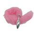 Plug de Plástico G Less Cromado Com Cauda (HA170C) - Rosa
