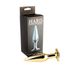 Plug de Metal Slim Com Pedras Variadas (HA172) - Dourado