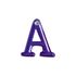 Letras Para Personalização Lilás (HA180L). - A