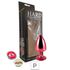 Plug de Metal P Personalittè Com Duas Pedras - (HA185) - Vermelho