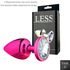 Plug de Plástico G Less Com Pedras Variadas (HA193) - Rosa
