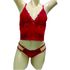 Conjunto Leila (ID1082) - Vermelho c/ Preto