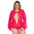 *Macaquinho Princesa Plus Size (PS2074) - Rosa