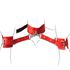 *Coleira Com Algemas Harness 50 Tons (T015) - Vermelho
