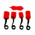 *Kit Bondage 4 Amarras Sexy Fantasy (SF908-SF909) - Vermelho