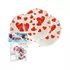 Balões do Amor 5un (ST329) - Branco c/ Vermelho