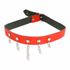 Coleira Com Corrente Brasil Fetiche (CC54-ST527-CCR) - Vermelho