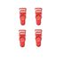 Presilha Para Meia 4un (ST977) - Vermelho