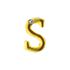 Letras Para Personalização Dourada (HA180D) - S