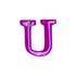 Letras Para Personalização Rosa (HA180R) - U